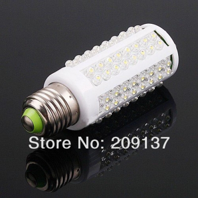 e27 7w 108 leds white/warm white led corn bulb light lamp ac85-265v