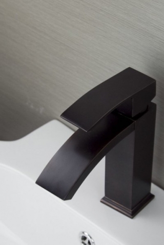 new brand sink single handle waterfall faucet deck mount bathroom faucet brass mixer bre522