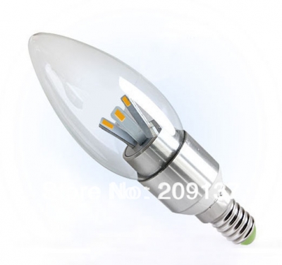 quality 5w led candle light lamp 5630 smd 6 led candle bulb e14 e12 warm/cool white 85-265v