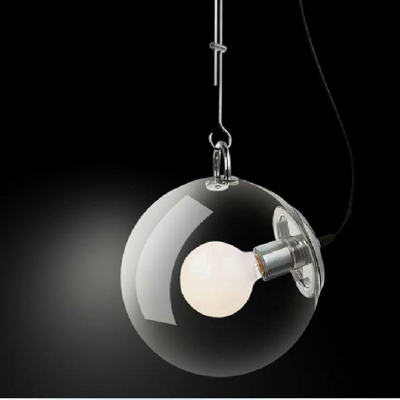 sell modern fashion e27 pendant lamp glass spherical living room lamps transparent chandelier