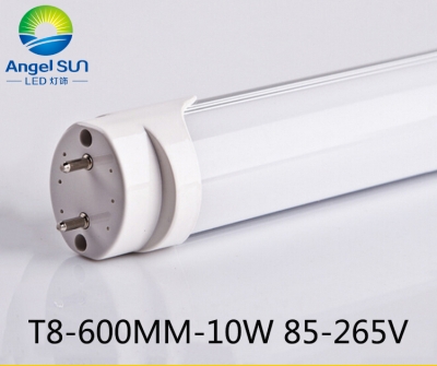 100pcs/lot high lumens led tube t8 600mm 2 ft 0.6m 10w g13 52pcs smd2835 two years warranty