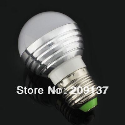 6w led bulb,dimmable bubble ball bulb ac85-265v , e14 e27 b22 ,silver shell color,warm/cool white,3*2w +