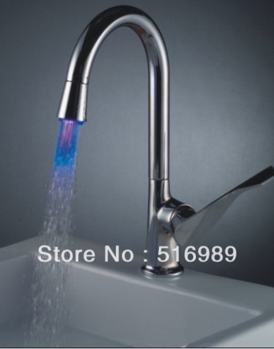 beautiful dsign led brass polished chrome bathroom basin sink mixer tap faucet y-020 [special-offer-8807]