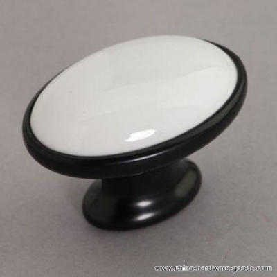 ceramic cabinet door knobs dresser knob drawer knobs pulls handles white black furniture knob pull handle [Door knobs|pulls-260]