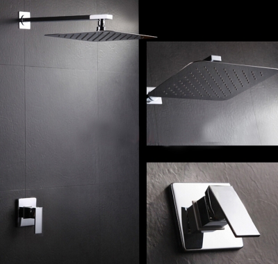 concealed shower set.concealed shower faucets.8 inch ultra-thin rainfall square shower head,bath tap mixer-a