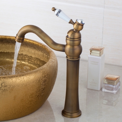 hello bathroom/kitchen sink basin faucet mixer 97159/0 torneira do banheiro antique brass finish solid brass taps