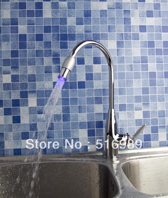 led style new chrone kitchen basin sink mixer tap abre20
