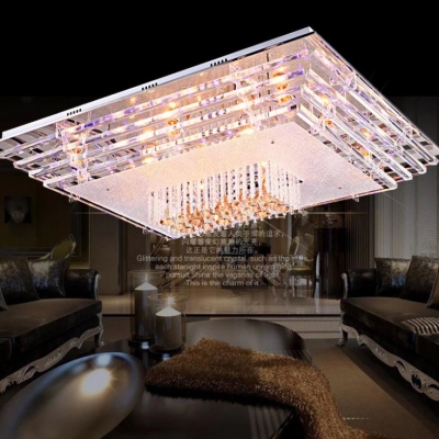 modern ceiling light bedroom living room dining rectangular with crystal ceiling light led ceiling lamp