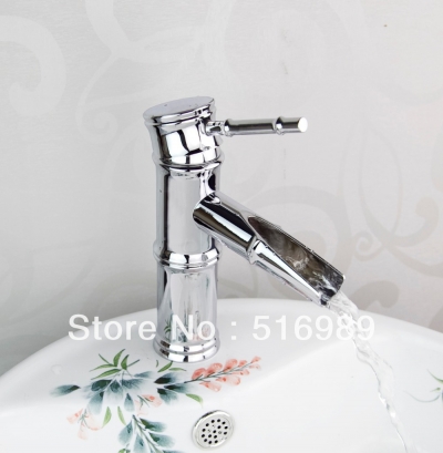 pro new chrome faucet bathroom basin tub sink mixer tap single handle tree264