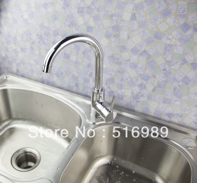 single handle kitchen sink faucet tap 360 swivel sprayer spout tap tree786