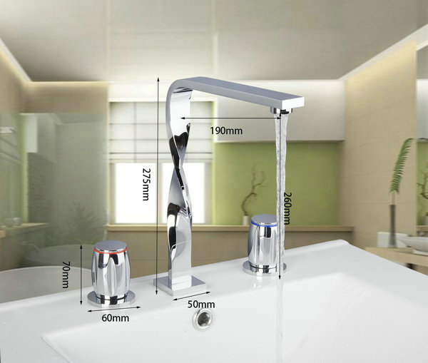 56g new design construction & real estate deck mounted bath fixtures bath hardware sets bathroom 3 pcs set faucet