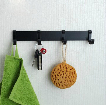 bathroom wall hooks 3 colors aluminum robe hooks towel hanger for doors - Click Image to Close