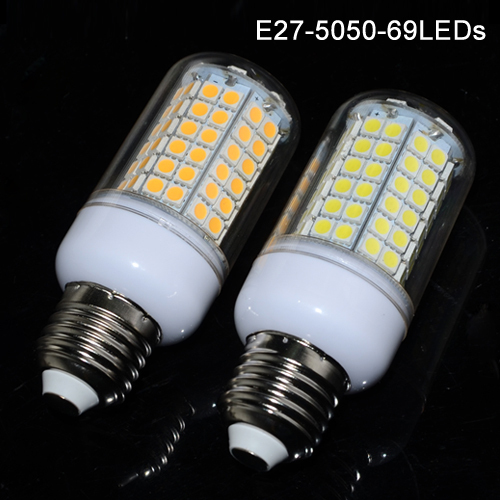 led lamp e27 e14 5050 led corn bulb 220v chandelier led candle light spotlight lampada led 27/48/69/96leds