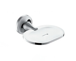 bathroom soap dish wall mounted soap holder chrome finish soap base in the bathroom - Click Image to Close