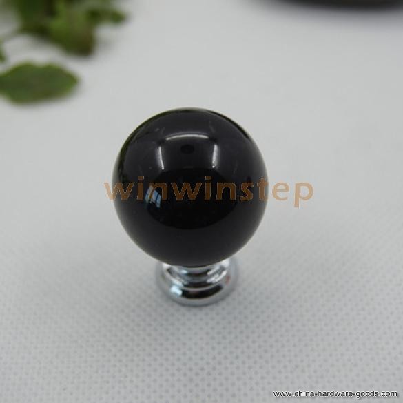 bs#s 5pcs black ceramic door knob drawer cupboard cabinet furniture pull handle - Click Image to Close
