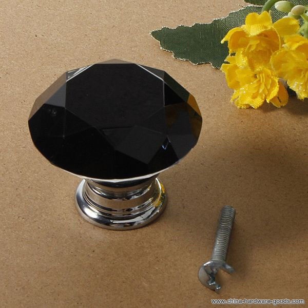 chinatrade 40mm diamond crystal doorknob drawer cabinet handle knob screw - Click Image to Close