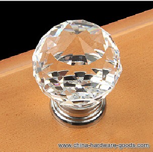 new fashion crystal knobs 10 pcs/lot clear white 20 mm triangle cut faces drawer pulls & cabinet handle &door knobs
