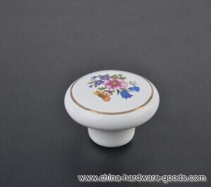 ivory ceramic home furniture handle drawer cabinet knobs 50pcs/lot