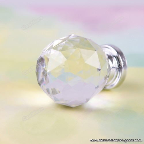 canmore cute fashion 1pcs 30mm crystal cupboard drawer cabinet knob diamond shape pull handle #06 newest price - Click Image to Close
