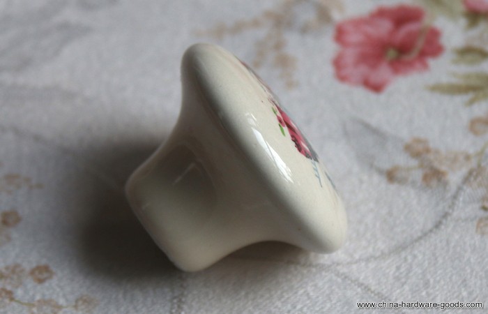 ceramic 38mm cabinet knobs cupboard closet dresser knobs handles pulls milk white & white - Click Image to Close