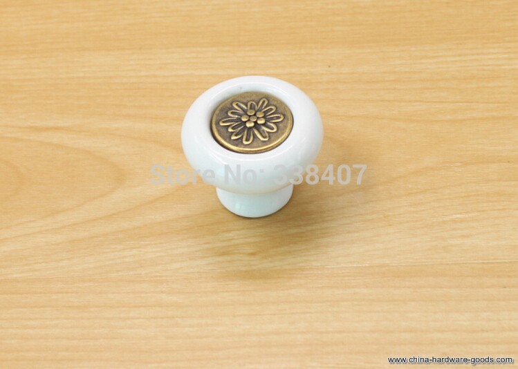 ceramic kitchen cabinet knobs fashion gold silver drawer knobs small knobs - Click Image to Close