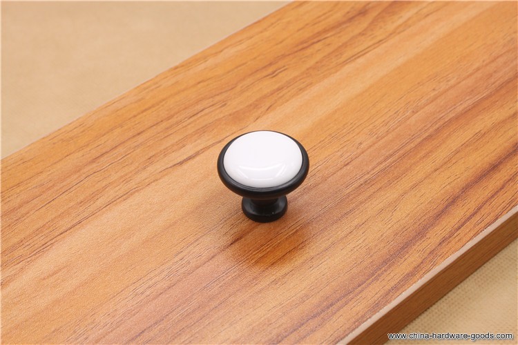 black tulip cabinet knob ceramics furniture handle drawer handle - Click Image to Close