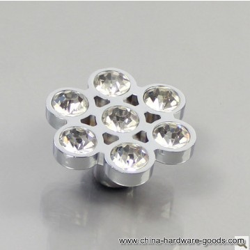 morden design crystal knob househood pull handle 30mm