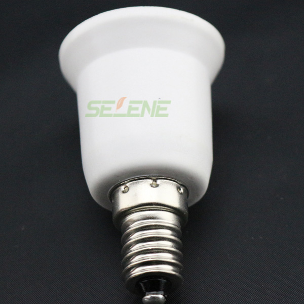 50pcs/lot e14 to e27 adapter lamp e14 to e27 adapter extend base led light bulb lamp adapter converter new