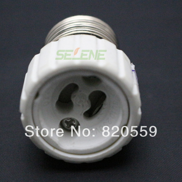 50pcs/lot e27 to gu10 base holder led light bulb lamp addapter convert e27 socket plug halogen lamp base