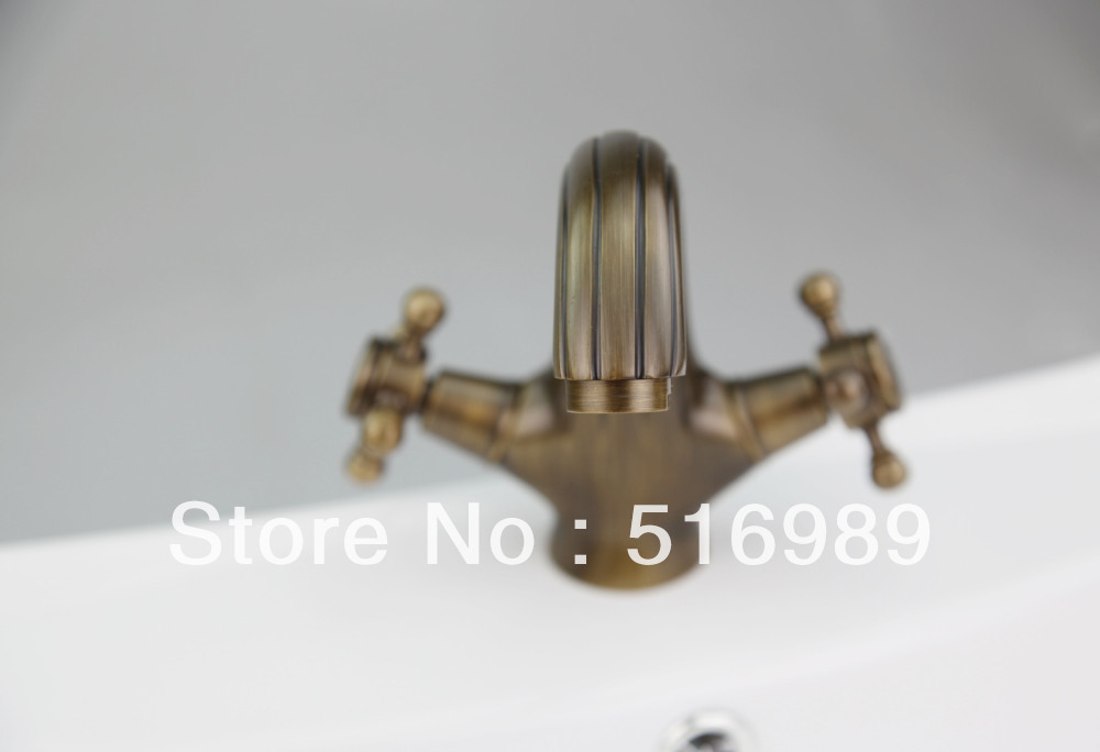 double handle trace antique brass kitchen sink bathroom basin sink mixer tap brass faucet ls 0019