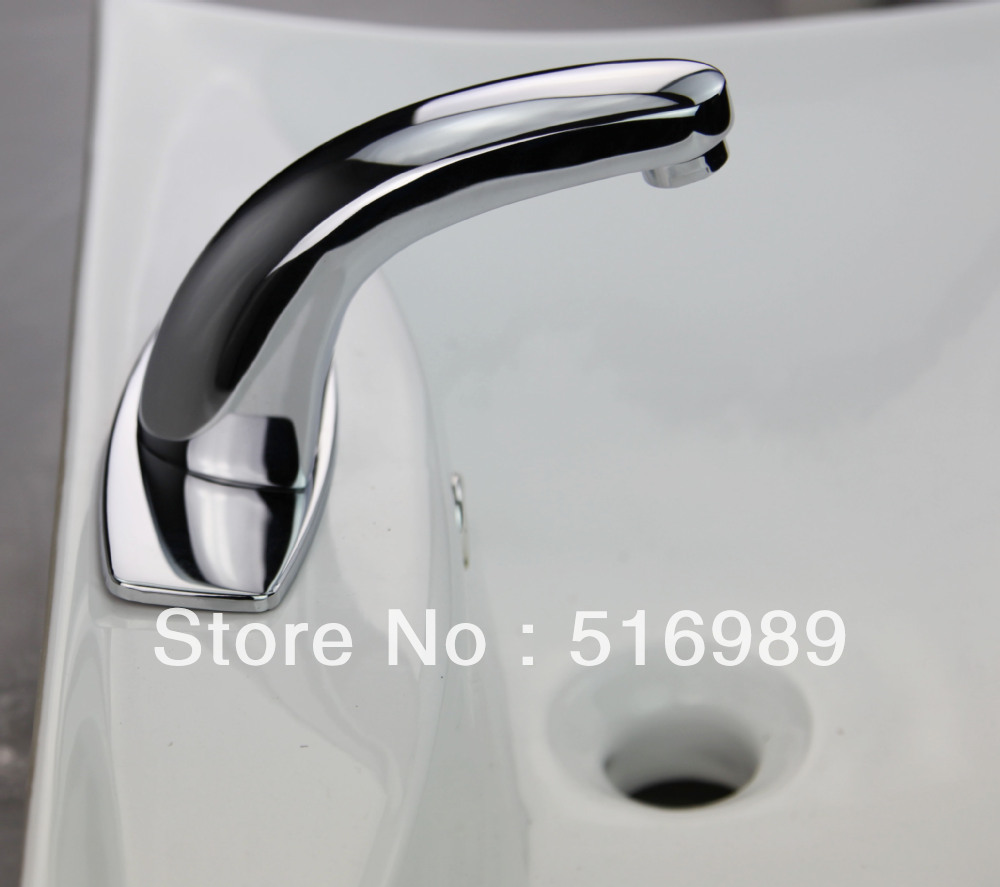 automatic inflared sensor water saving faucets inductive kitchen bathroom basin sink water tap water auto-sensor faucet sf-02a - Click Image to Close
