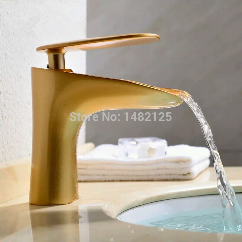 lovely shape brass 2014 new arrival waterfall faucet