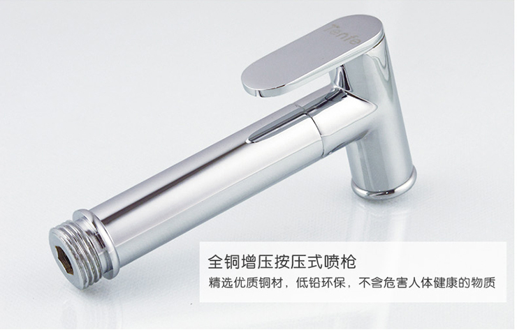 copper chrome wall mount bathroom bidet faucet shower faucet water tap wall spray gun 1/2" size dual handle torneira