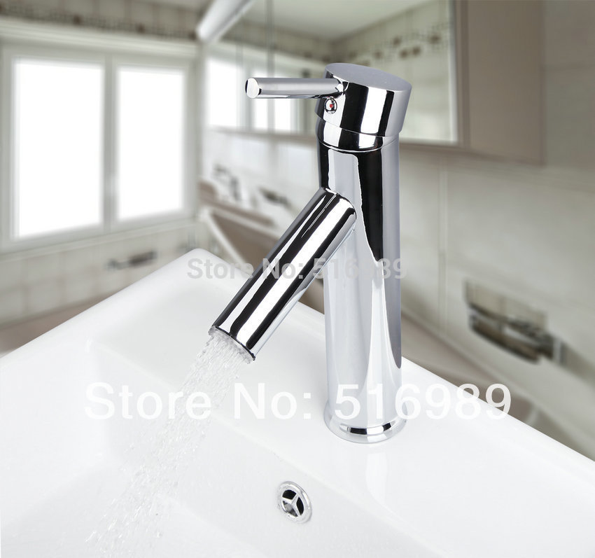 8051b/1 contemporary construction & real estat deck mounted bathroom basin mixer tap chrome faucet