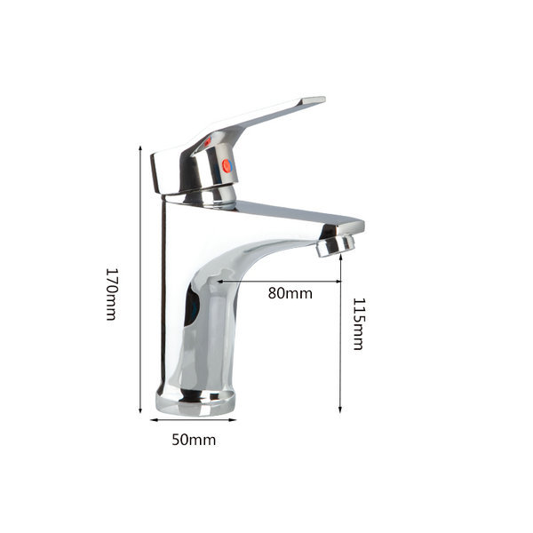 8359 construction & real estate single handle deck mounted chrome finished bathroom basin mixer sink tap faucets