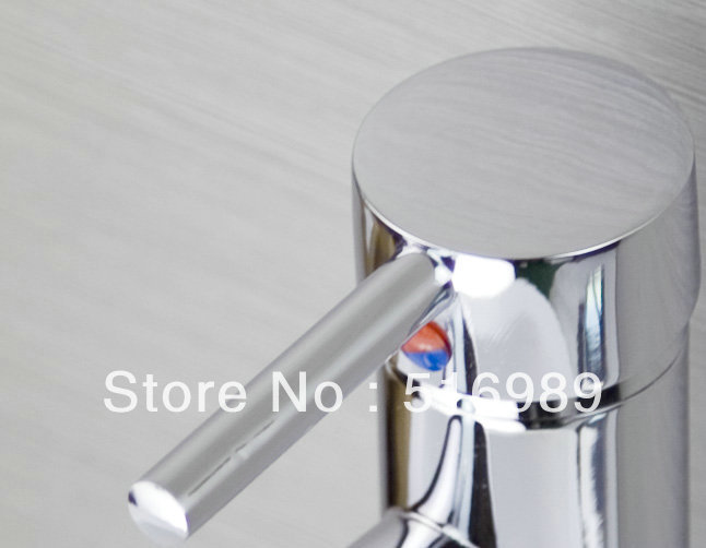 bathroom mount single hole chrome finish faucet waterfall tap 19luo - Click Image to Close