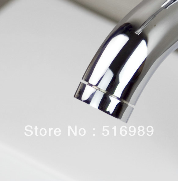 bathroom new basin sink faucet waterfall bathroom copper mixer polished chrome 22luo - Click Image to Close