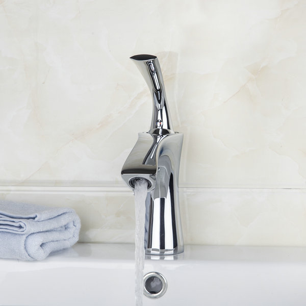 bathroom single handle faucet waterfall soild brass basin faucet. bathroom mixer tap deck mounted basin sink mixer tap dv-9911 - Click Image to Close