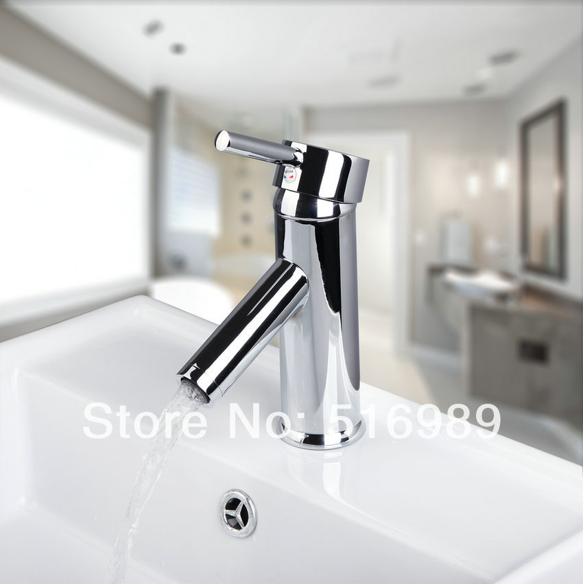 deck mounted bathroom bathtub basin mixer tap polished chrome faucet 8051a