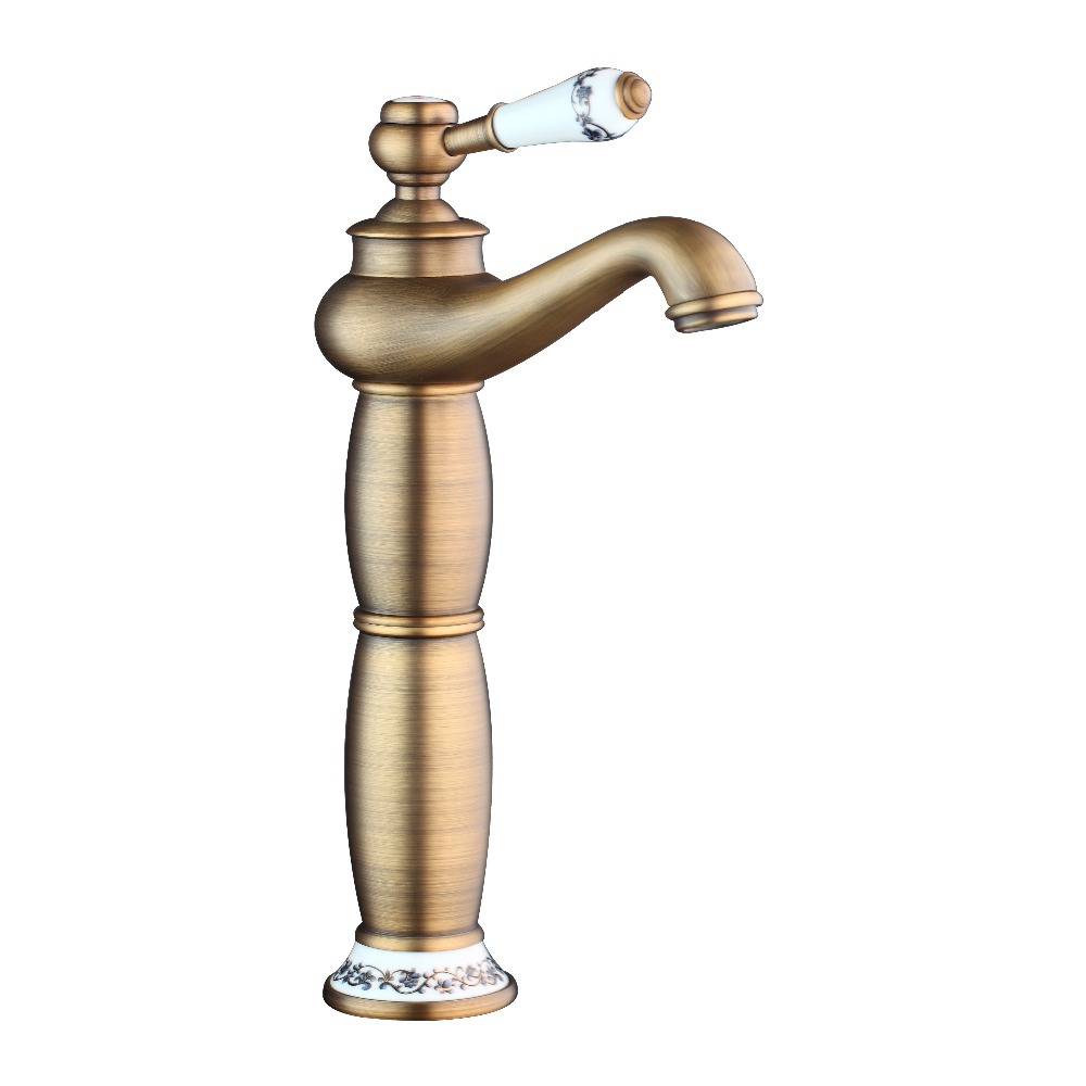 hello /cold water faucet bathroom basin sink faucet torneira da bacia 97157/0 swivel spout antique brass finish