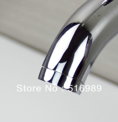 polished chrome waterfall single hole bathroom basin sink faucet ln061630