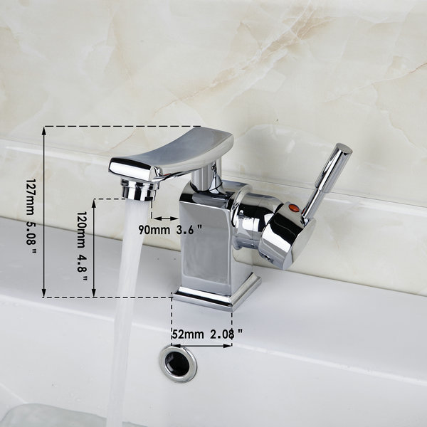 single lever bathroom faucet chrome faucet and cold mixer bathroom tap dd-8379