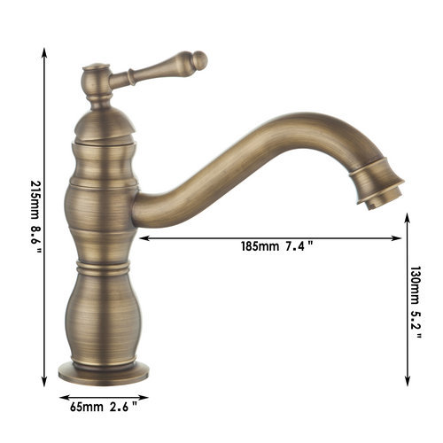 soild brass basin bathroom antique brass 92476 single handle deck mounted sink torneira tap mixer faucet