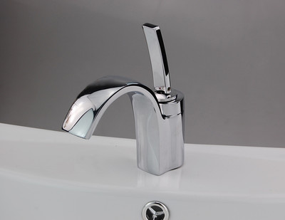 waterfall spray /cold water bathroom sink chrome polished lavatory faucet mixer tap wz10