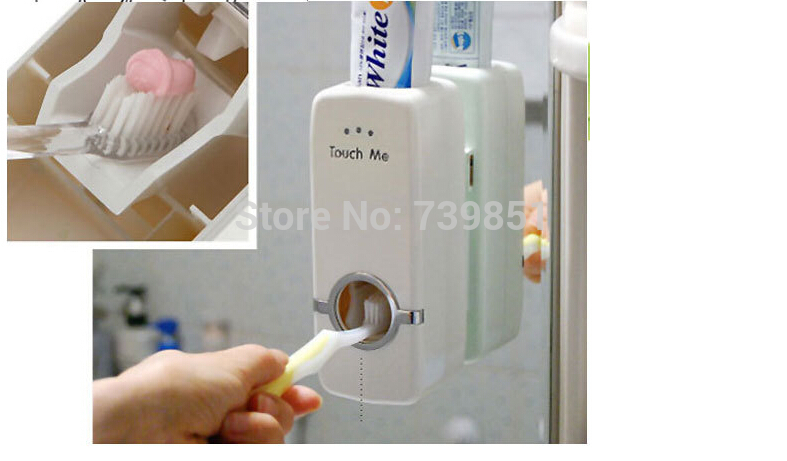vacuum squeezing toothpaste toothbrush holder bathroom accessories acessorios para banheiro bathroom set toothpaste dispenser