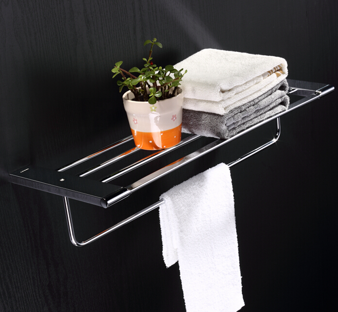 bathroom accessories square wall shelf wall mounted towel rack in bathroom el showers - Click Image to Close