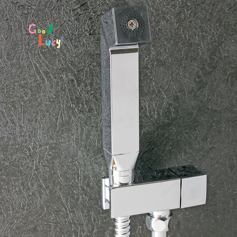 copper chrome hand held bidet spray shower set shower bidet sprayer lanos toilet bidet spray gunhygienic shower 0516c