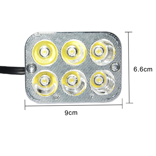 foxanon brand motorcycle led light motor headlamps 18w super bright high beam near light integrated design 200m easy to install