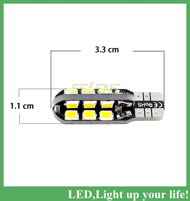 10pcs t10 2835 smd 24led 33mm 12v car lights upgrade car parking lights lamp high power xenon led light