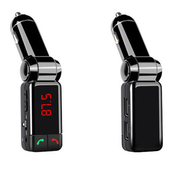 universal bluetooth car kit hands calling dual usb car charger mp3 fm transmitter 5v / 2a vehicle car charger zm01136